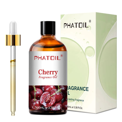 PHATOIL 100ml Aromatherapy Fragrance Oil Coconut & Vanilla Strawberry Cherry Lemon 1/2/3pcs Aroma Oil For Diffuser Candle Making