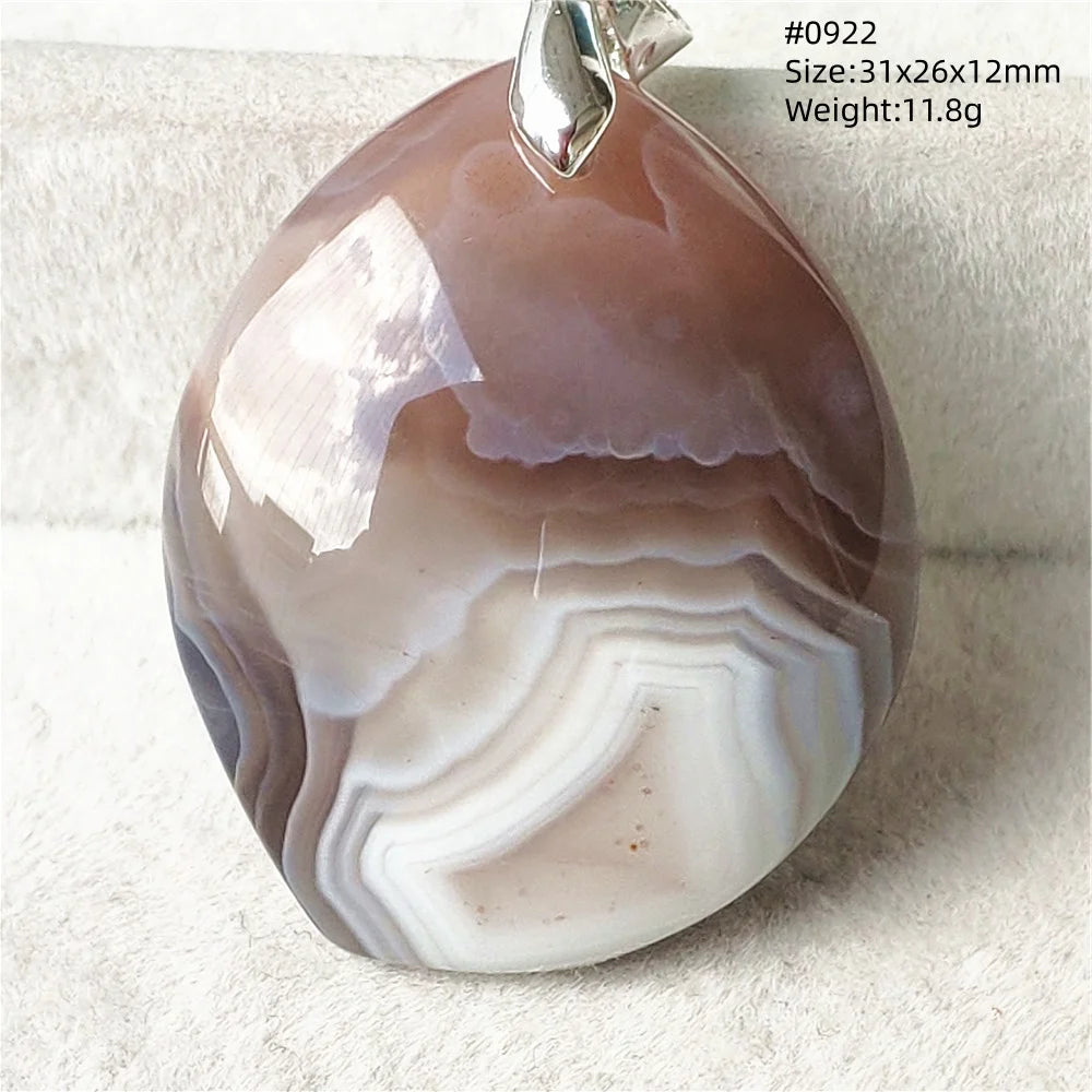 Natural Black Persian Agate Pendant Necklace Eye Women Men Jewelry Rare Fashion Gemstone Pink Agate Necklace AAAAAA