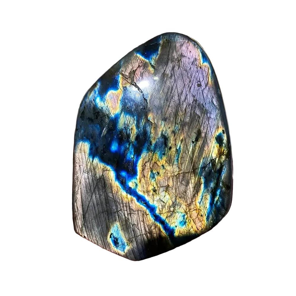 Natural Rainbow Labradorite – Freeform Crystal for Reiki & Décor