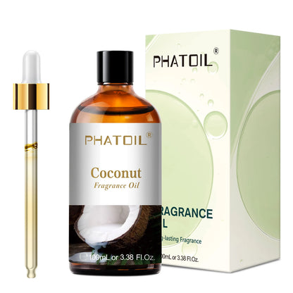 PHATOIL 100ml Aromatherapy Fragrance Oil Coconut & Vanilla Strawberry Cherry Lemon 1/2/3pcs Aroma Oil For Diffuser Candle Making