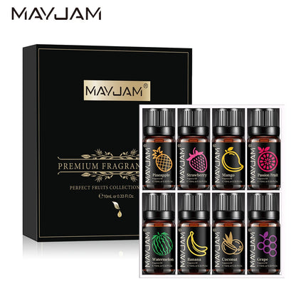 MAYJAM 8 Bottles Aromatherapy Oil Set-Strawberry Watermelon Mango Passion Fruit Coconut Pineapple Banana Grape Fragrance Oils