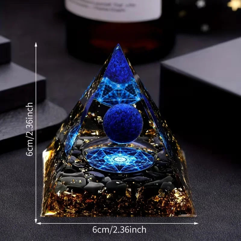 White Lotus Orgone Pyramid – Sacred Energy & Harmony