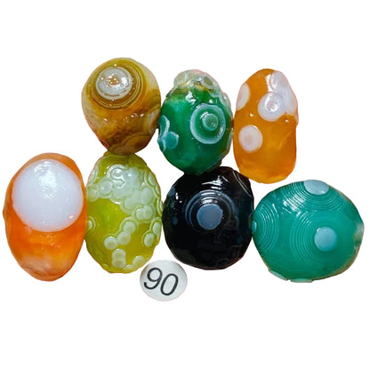 Natural Sardonyx Agate – 7-Piece Stone Set
