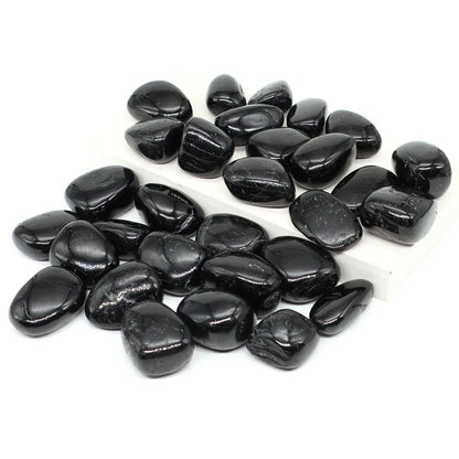 Natural Black Tourmaline Irregular Tumbled Stone Reiki Healing Crystal Energy Quartz Mineral Specimen Aquarium Home Garden Decor