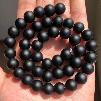 Natural Black Lava Stone Beads – Jewelry Making