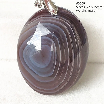 Natural Black Persian Agate Pendant Necklace Eye Women Men Jewelry Rare Fashion Gemstone Pink Agate Necklace AAAAAA