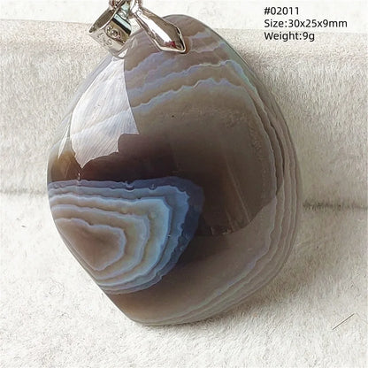 Natural Black Persian Agate Pendant Necklace Eye Women Men Jewelry Rare Fashion Gemstone Pink Agate Necklace AAAAAA
