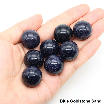 20mm Black Agate Balls Natural Stone Sphere Healing Crystal Amethyst Energy Globe for DIY Jewelry Specimen Collection Home Decor