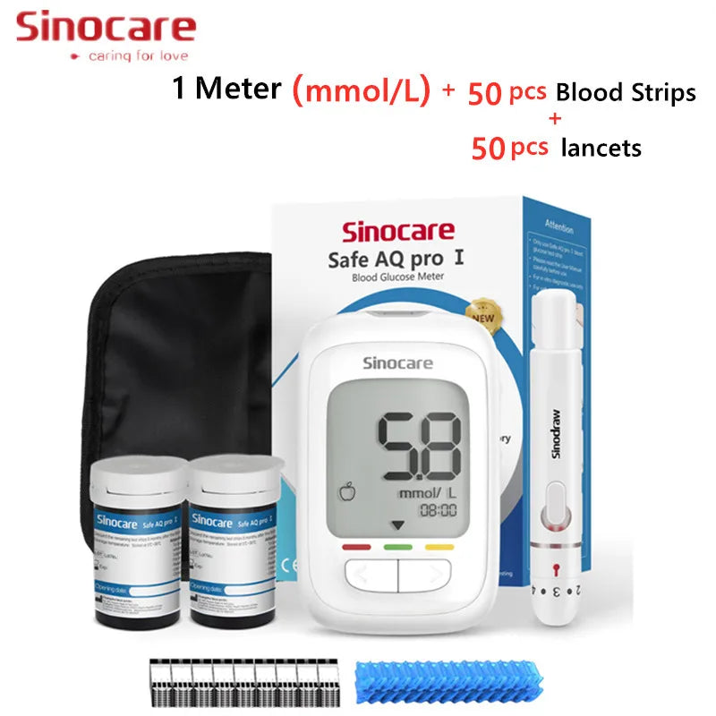 Blood Glucose Meter Glucometer Kit Diabetes Tester