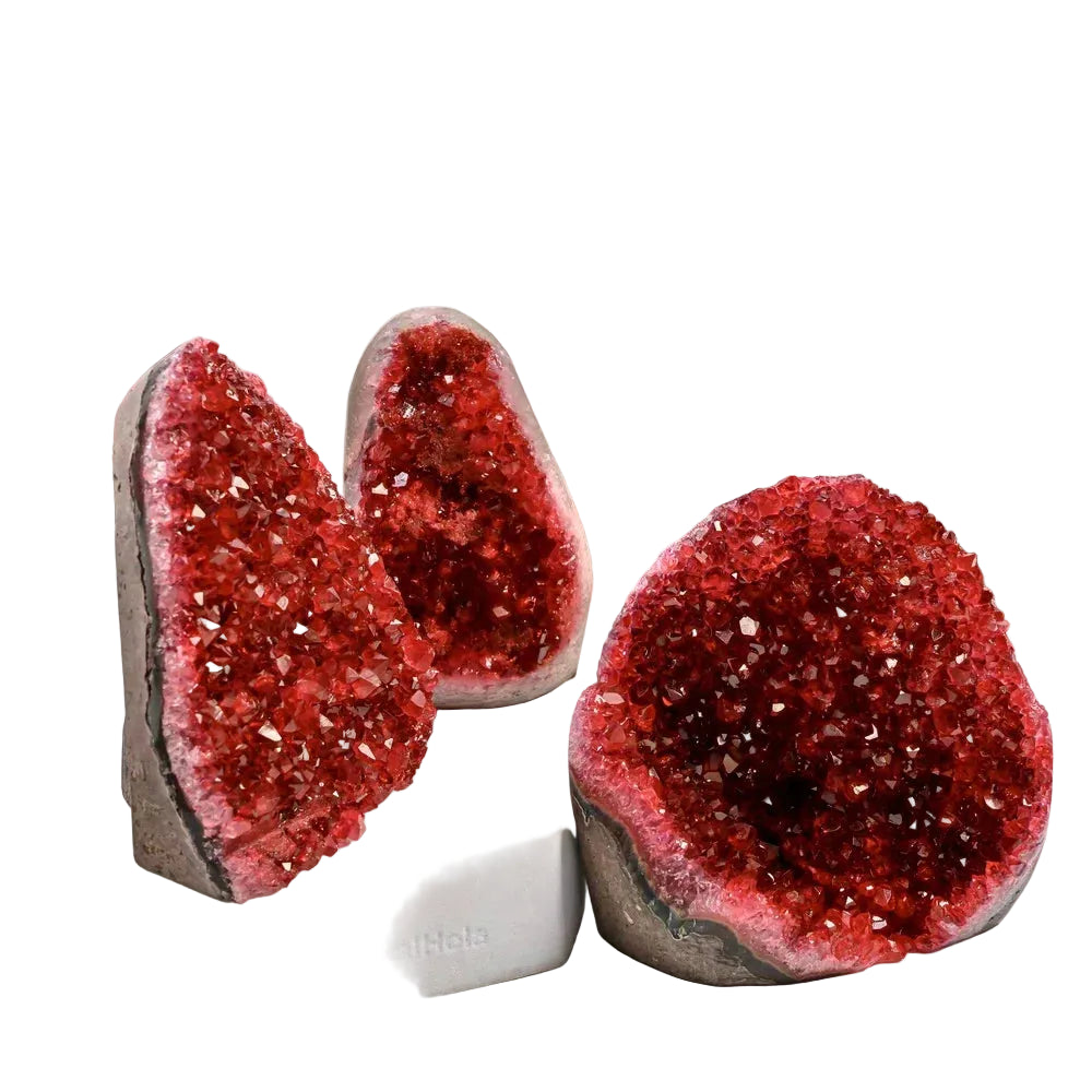 Red Amethyst Geode – Reiki & Home Décor