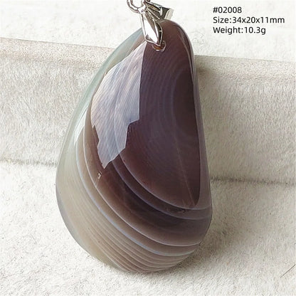 Natural Black Persian Agate Pendant Necklace Eye Women Men Jewelry Rare Fashion Gemstone Pink Agate Necklace AAAAAA