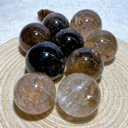 Rainbow Smoky Quartz Sphere – Natural Crystal