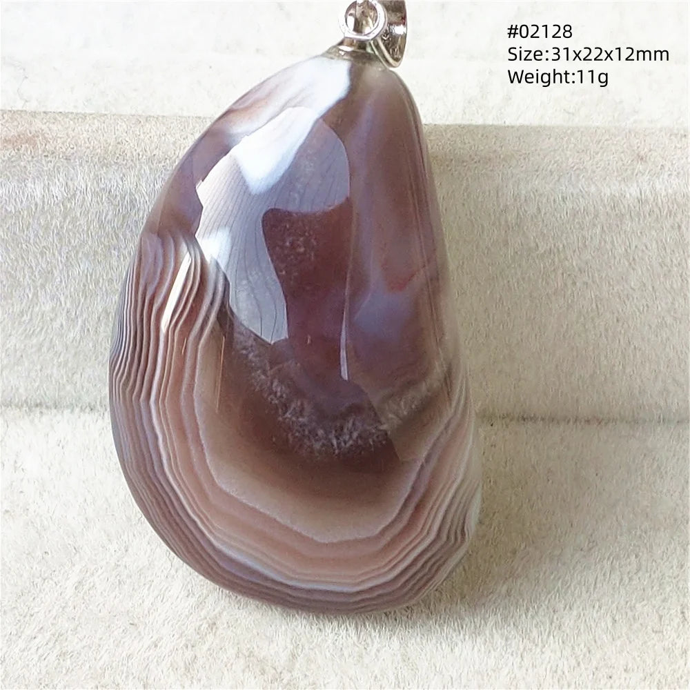 Natural Black Persian Agate Pendant Necklace Eye Women Men Jewelry Rare Fashion Gemstone Pink Agate Necklace AAAAAA