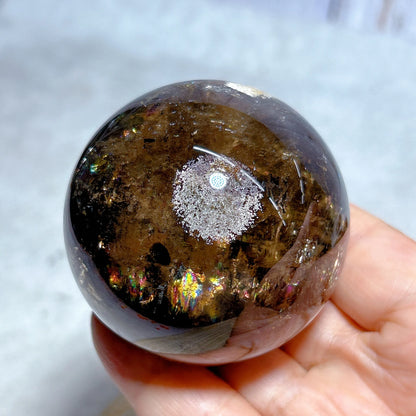 Rainbow Smoky Quartz Sphere – Natural Crystal