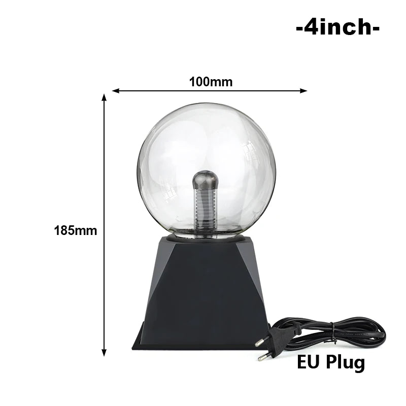 Magic Crystal Plasma Ball Lamp 3/4/5/6/8 Inch LED Night Light Kid Birthday Christmas Gift Lighting Bedroom Decor Novelty Lamp