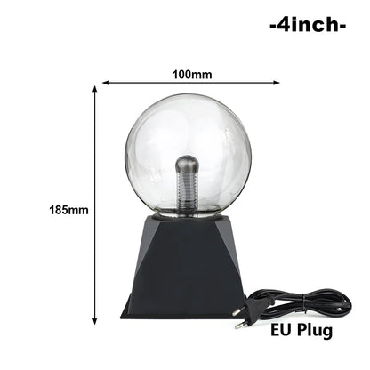 Magic Crystal Plasma Ball Lamp 3/4/5/6/8 Inch LED Night Light Kid Birthday Christmas Gift Lighting Bedroom Decor Novelty Lamp