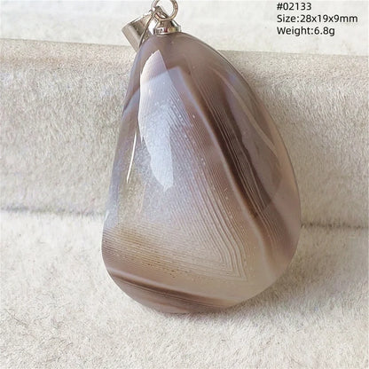 Natural Black Persian Agate Pendant Necklace Eye Women Men Jewelry Rare Fashion Gemstone Pink Agate Necklace AAAAAA