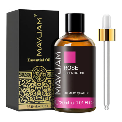 MAYJAM 1PCS 30ML Aromatherapy Essential Oil Lavender Vanilla Jasmine Eucalyptus Peppermint Aroma Oil for Diffuser Candle Soap