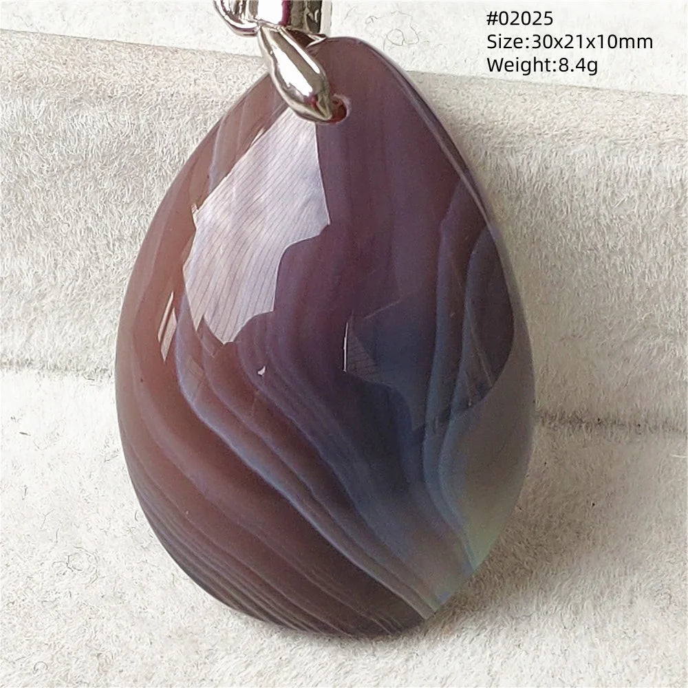 Natural Black Persian Agate Pendant Necklace Eye Women Men Jewelry Rare Fashion Gemstone Pink Agate Necklace AAAAAA