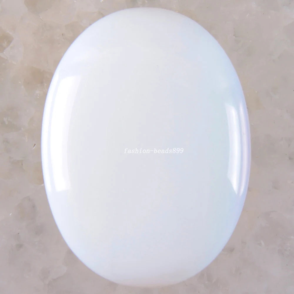 1Pcs 40x30MM Oval CAB Cabochon For Making Pendant Natural Stone Bead  Tiger Eye Onyx Opal Onyx Pink Crystal Quartz Cabochon