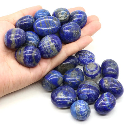 Lapis Lazuli Natural Tumbled Stones Healing Crystals Quartzs Energy Mineral Gemstones Collection Aquarium Garden Home Decoration