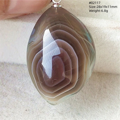 Natural Black Persian Agate Pendant Necklace Eye Women Men Jewelry Rare Fashion Gemstone Pink Agate Necklace AAAAAA