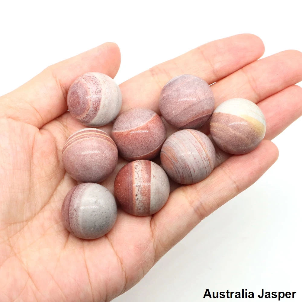 20mm Black Agate Balls Natural Stone Sphere Healing Crystal Amethyst Energy Globe for DIY Jewelry Specimen Collection Home Decor