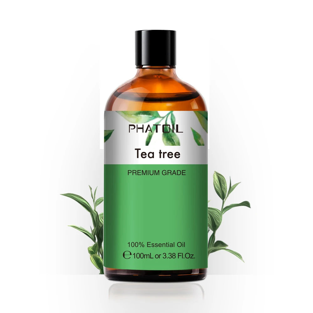 100ML Pure Natural Rose Essential Oils Humidifier Diffuser Lavender Vanilla Peppermint Geranium Cloves Basil Tea Tree Aroma Oil