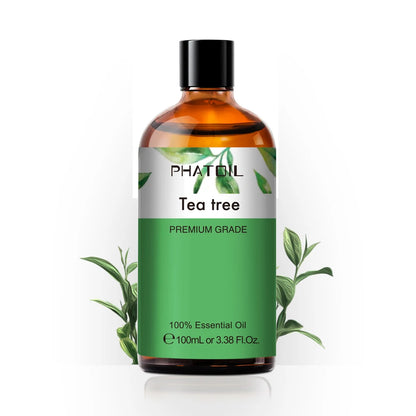 100ML Pure Natural Rose Essential Oils Humidifier Diffuser Lavender Vanilla Peppermint Geranium Cloves Basil Tea Tree Aroma Oil