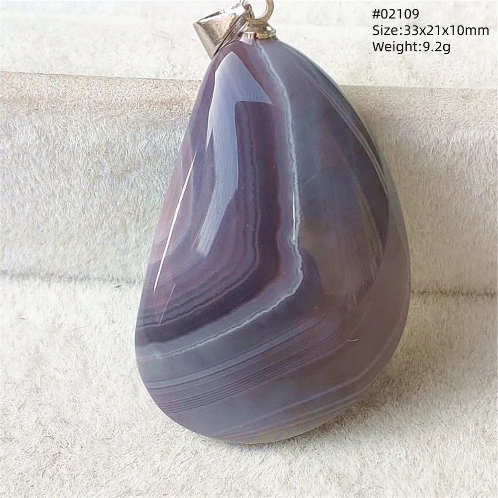 Natural Black Persian Agate Pendant Necklace Eye Women Men Jewelry Rare Fashion Gemstone Pink Agate Necklace AAAAAA