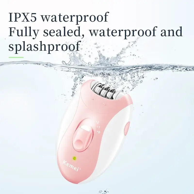 Kemei Rechargeable Women Epilator Electric Facial Body Hair Remover