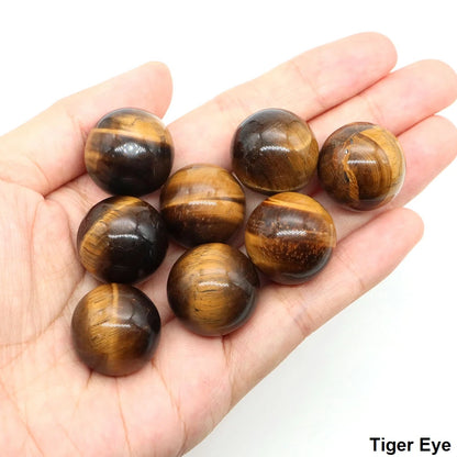 20mm Black Agate Balls Natural Stone Sphere Healing Crystal Amethyst Energy Globe for DIY Jewelry Specimen Collection Home Decor