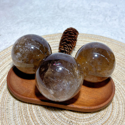 Rainbow Smoky Quartz Sphere – Natural Crystal