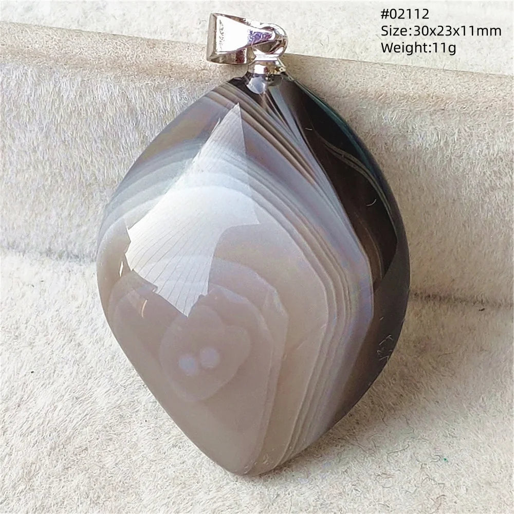 Natural Black Persian Agate Pendant Necklace Eye Women Men Jewelry Rare Fashion Gemstone Pink Agate Necklace AAAAAA