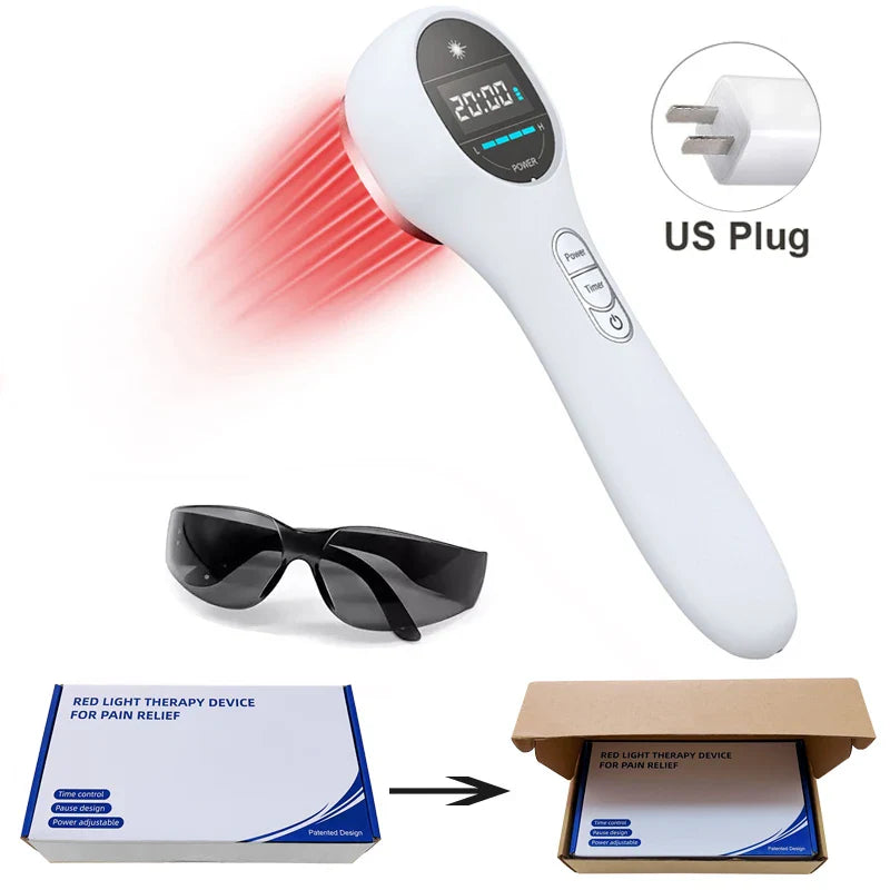 NEW 650nm 808nm Low Level Laser Red Light Therapy Device Cold Laser Arthritis Physical Therapy Equipment Pain Relief Health Care - WiseWell.Shop