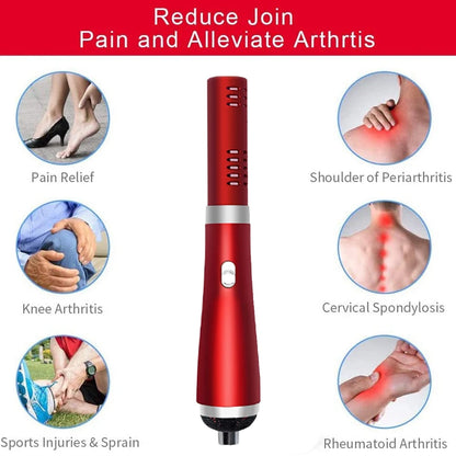 Terahertz Electric and Magnetic Heating Device for Pain Relief