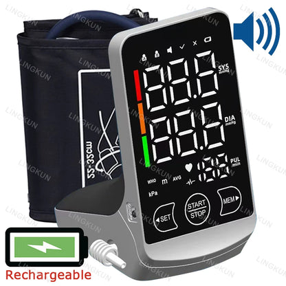 Large Display Screen  Arm Blood Pressure Monitor Digital
