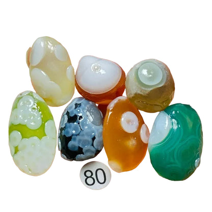 Natural Sardonyx Agate – 7-Piece Stone Set