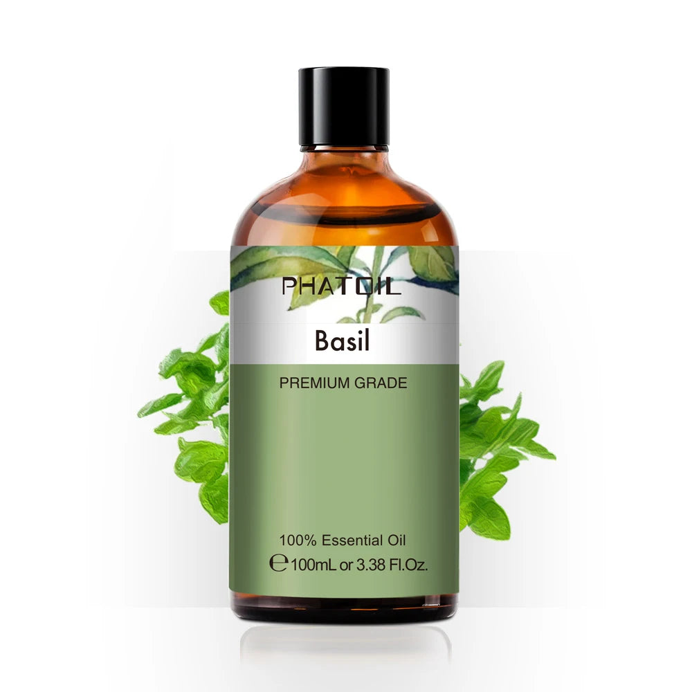 100ML Pure Natural Rose Essential Oils Humidifier Diffuser Lavender Vanilla Peppermint Geranium Cloves Basil Tea Tree Aroma Oil