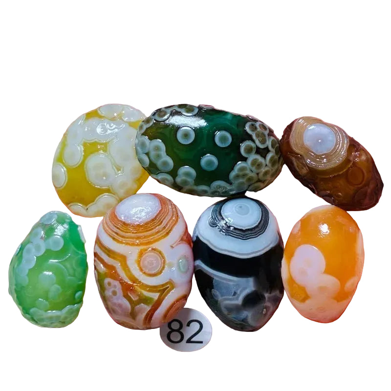 Natural Sardonyx Agate – 7-Piece Stone Set