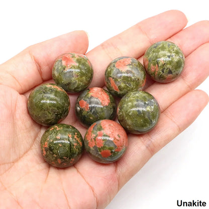 20mm Black Agate Balls Natural Stone Sphere Healing Crystal Amethyst Energy Globe for DIY Jewelry Specimen Collection Home Decor