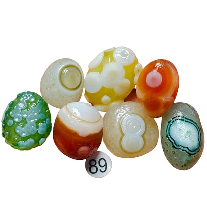 Natural Sardonyx Agate – 7-Piece Stone Set