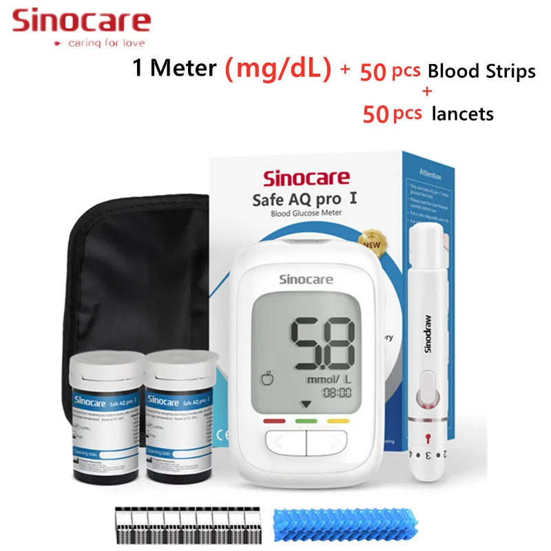Blood Glucose Meter Glucometer Kit Diabetes Tester