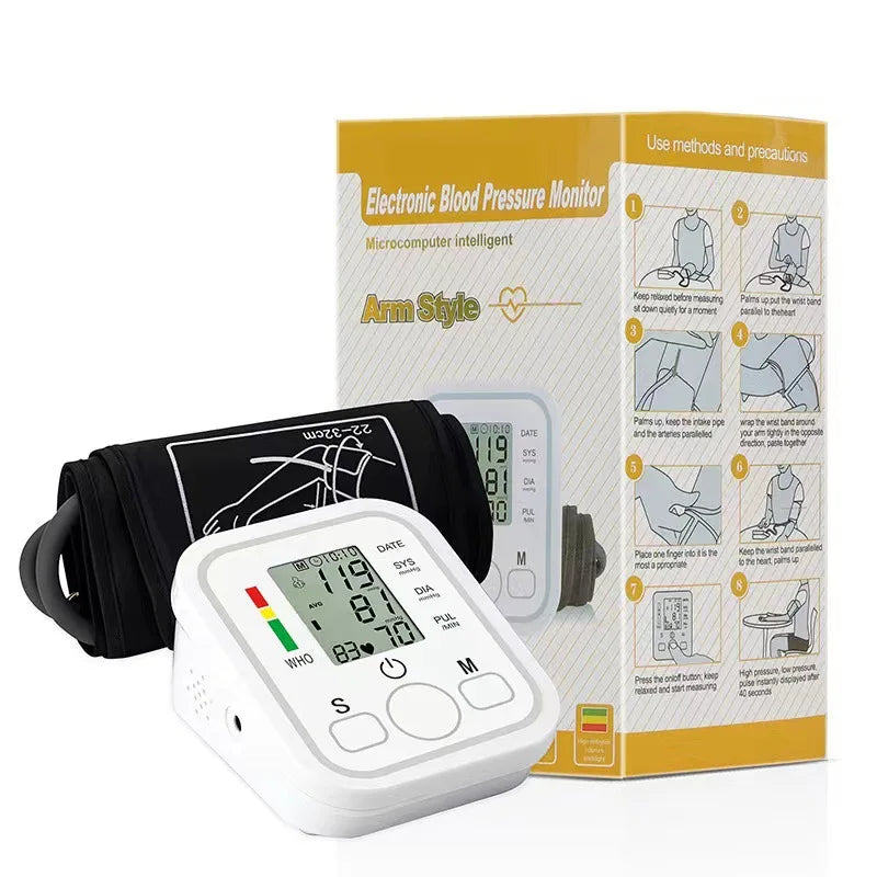 Heart Beat Rate Pulse  Backlight Automatic Home Blood Pressure