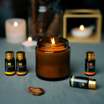MAYJAM 28pcs/set Aromatherapy Essential Oils Gift Box,Sandalwood Bergamot Lemongrass Lemon Lavender Citronella Patchouli Tea Tree Sage Sweet Orange Rosemary Vanilla Vetiver Rose Cedarwood Chamomile Eucalyptus for Humidifier R