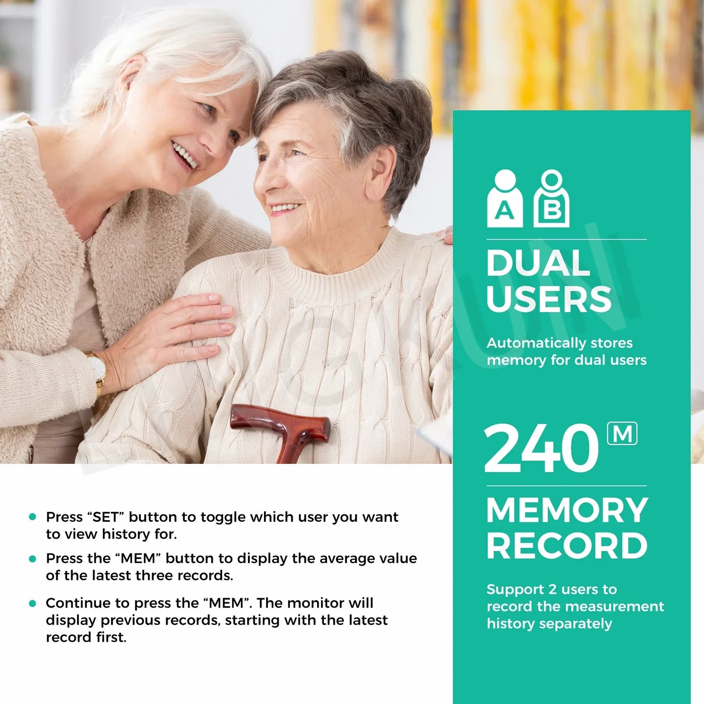 BP Monitor  New LED Blood Pressure Big Screen Broadcast Tonometer