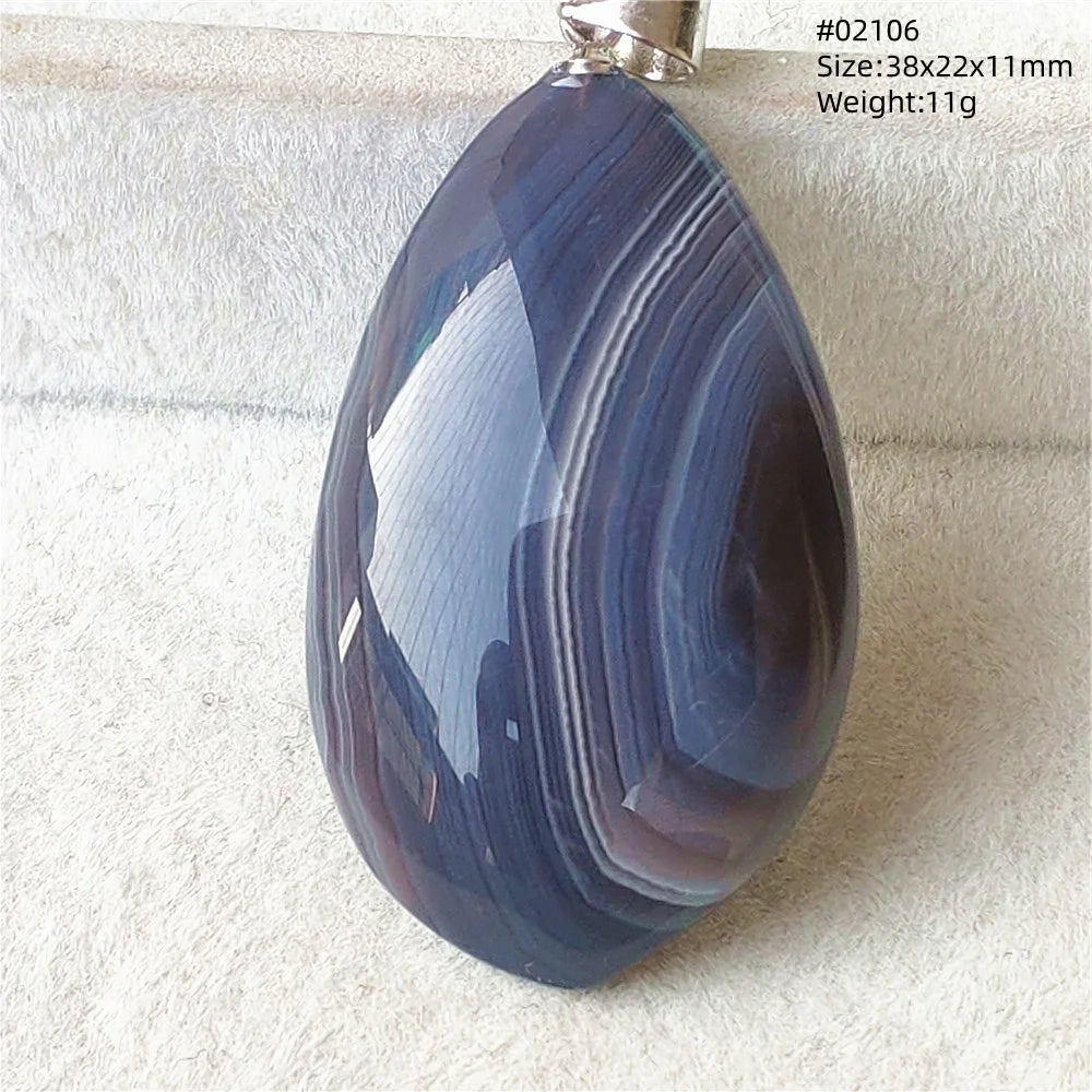 Natural Black Persian Agate Pendant Necklace Eye Women Men Jewelry Rare Fashion Gemstone Pink Agate Necklace AAAAAA