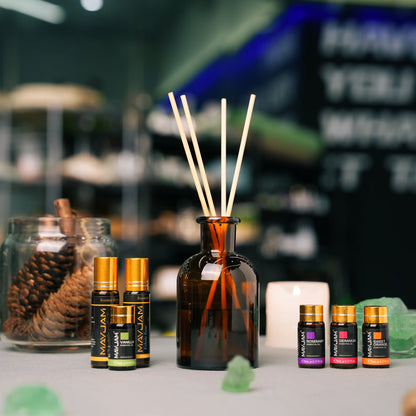MAYJAM 28pcs/set Aromatherapy Essential Oils Gift Box,Sandalwood Bergamot Lemongrass Lemon Lavender Citronella Patchouli Tea Tree Sage Sweet Orange Rosemary Vanilla Vetiver Rose Cedarwood Chamomile Eucalyptus for Humidifier R