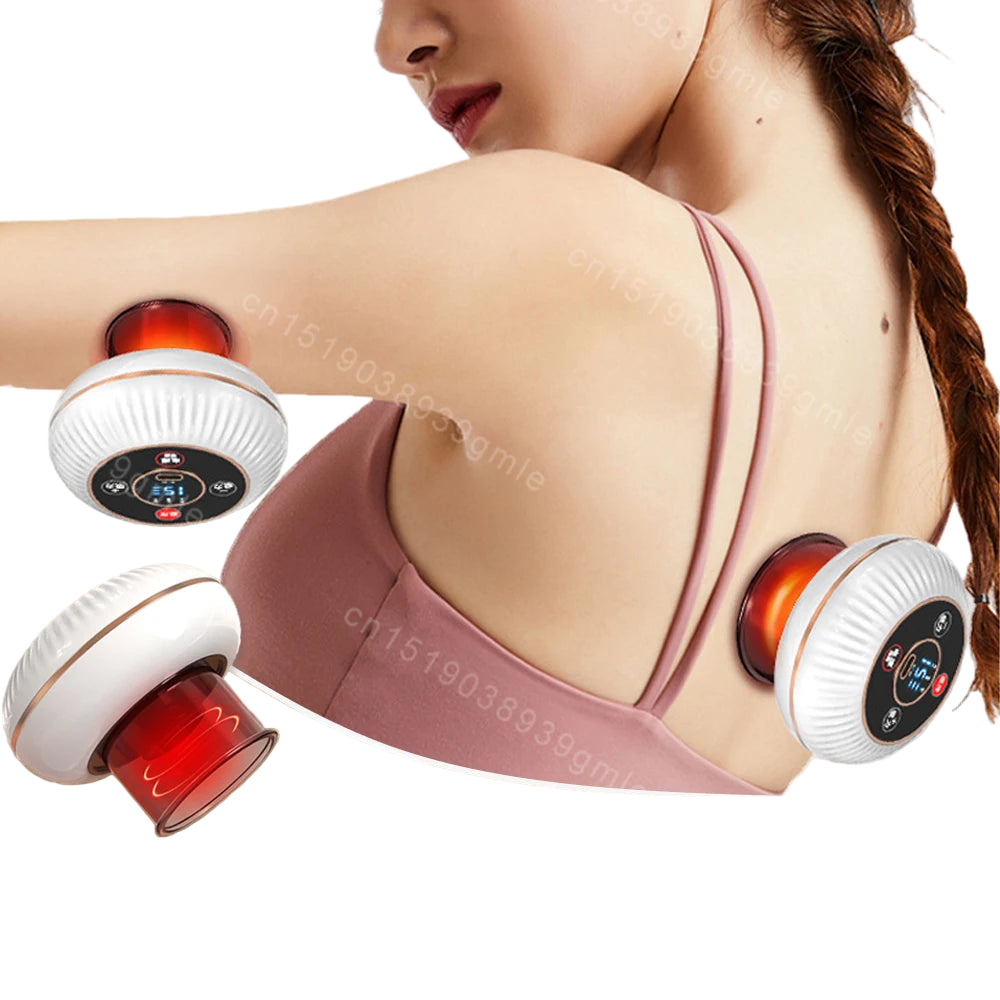 Heating  Vacuum Cupping Massage Fatigue Relieve