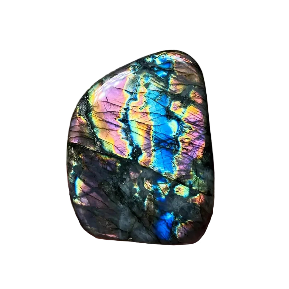 Natural Rainbow Labradorite – Freeform Crystal for Reiki & Décor
